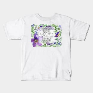 Our Father | Daily Prayer | Scripture Art Kids T-Shirt